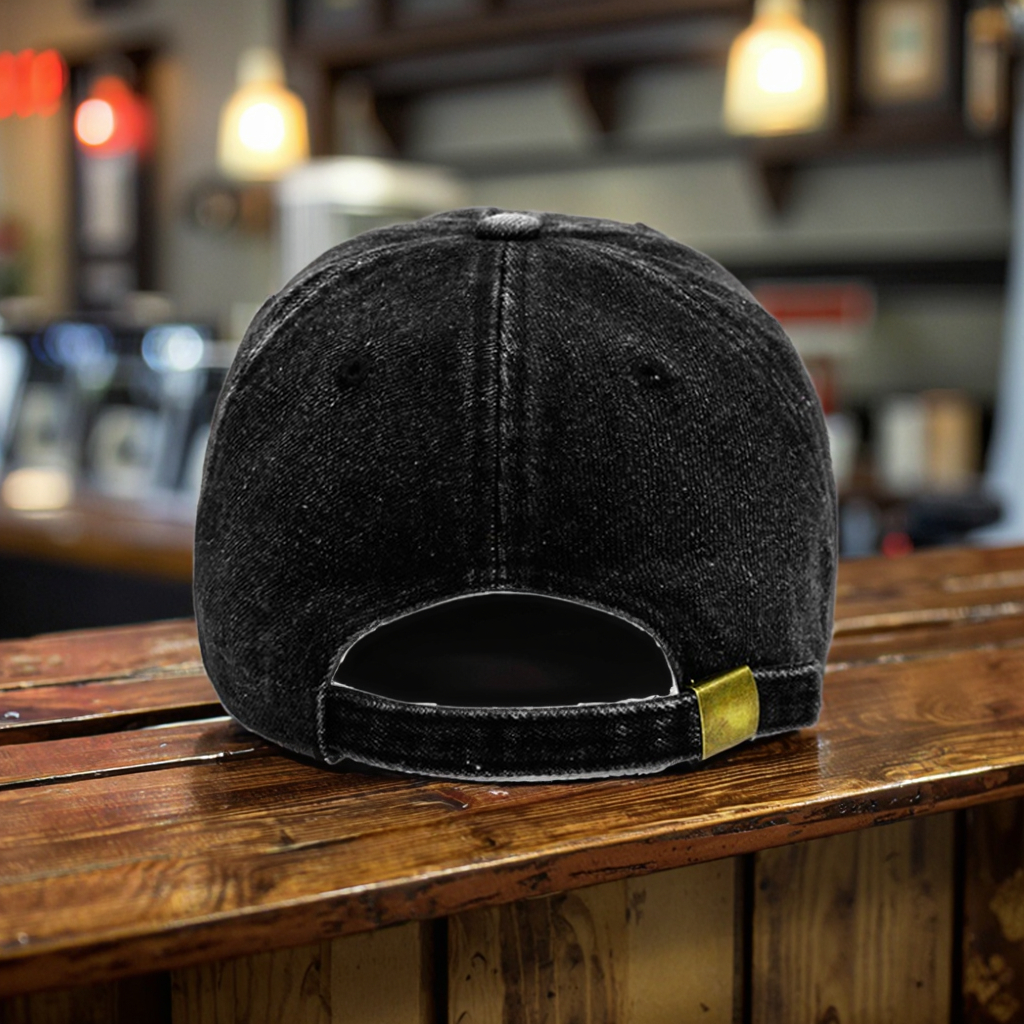 Customizable Vintage Washed Cotton Dad Hat Sporty Street Style Ripped Embroidered Logo Baseball Cap Fashion Denim Sport Cap
