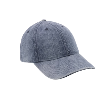 2026 New Washed Denim Cotton 6-Panel Adjustable American Sporty Outdoor Baseball Cap