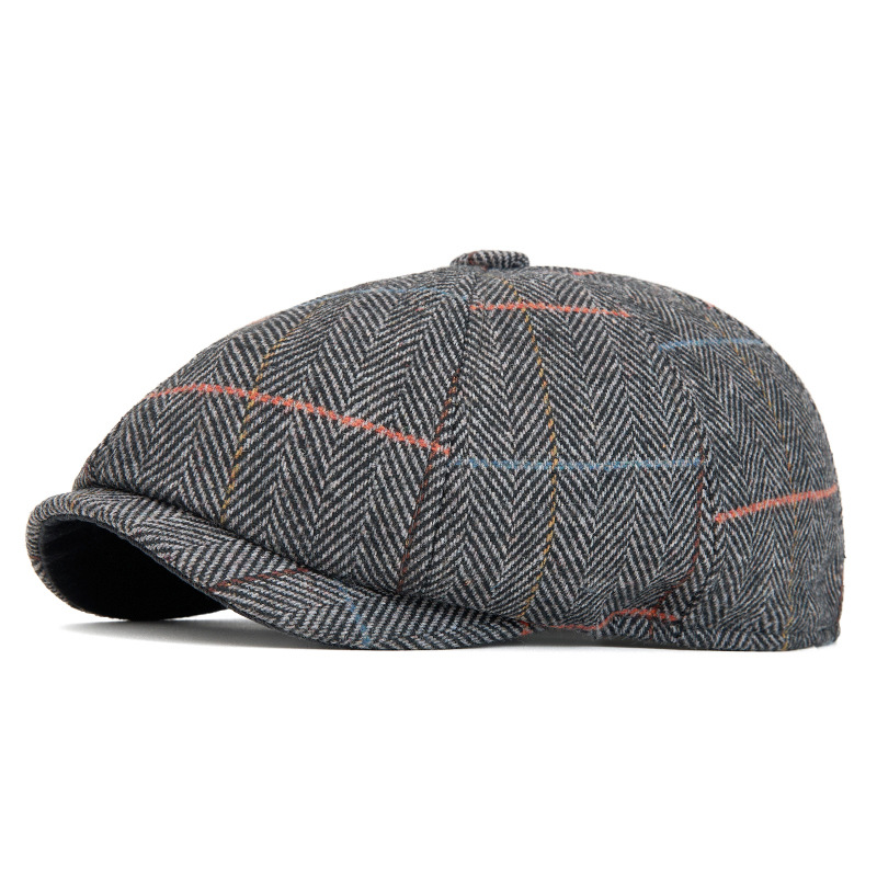Retro Octagonal Customized Logo & Colors High Grade All Seasons Men's Artistic Casual Painter Newsboy Beret