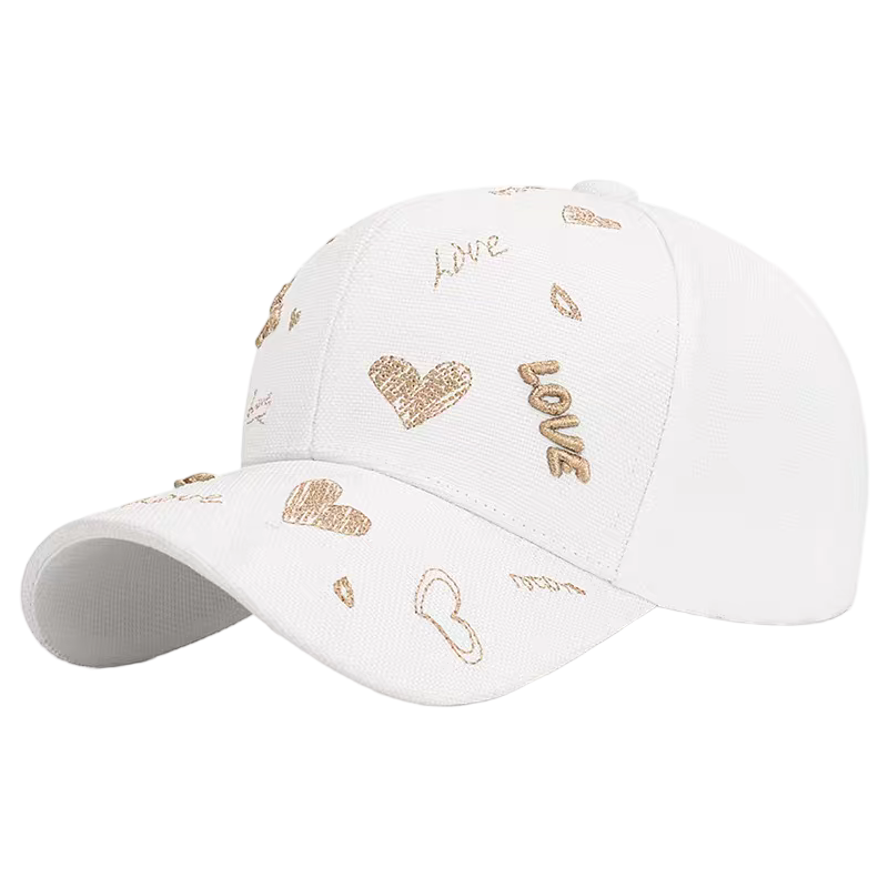 3D Embroidery Twill Baseball Cap Soft Adjustable Casual Street Style Sporty Sun Hat Unisex Fashionable