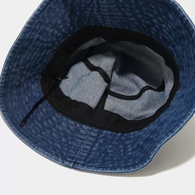 Japanese-style Gradient-colored Denim Fisherman Hat Summer and Spring Sun protection Hat Bucket Hat