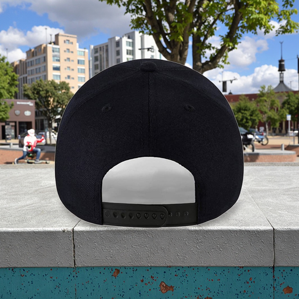 High Quality Customizable Men's Sporty Racing Hat Moto Street Style Baseball Cap with Puff Printing Embroidery on Common Fabric