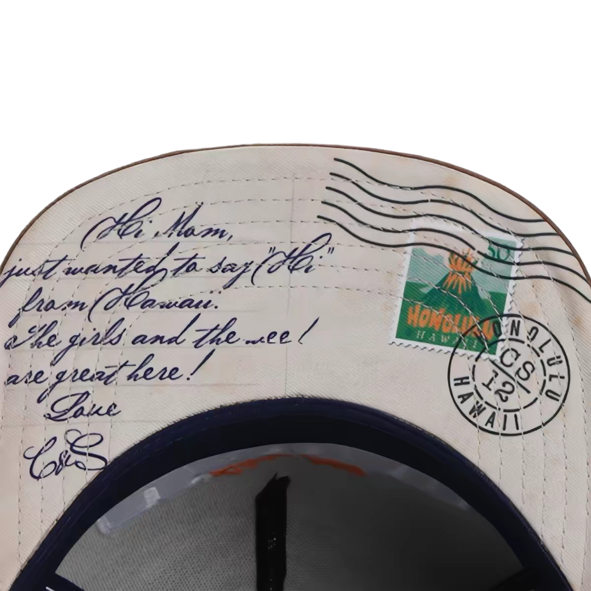 Hawaii 3D Embroidered Suede Flat Brim Snapback Cap Tropical Vacation Adjustable Hat