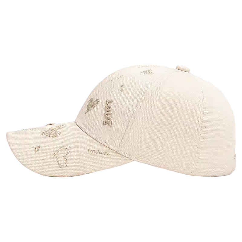 3D Embroidery Twill Baseball Cap Soft Adjustable Casual Street Style Sporty Sun Hat Unisex Fashionable