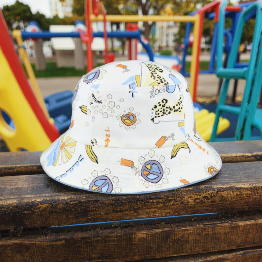 Wholesale High Quality Bucket Hat Sports Sun Hat for Ladies Kids Custom Cartoon Pattern Casual Scene