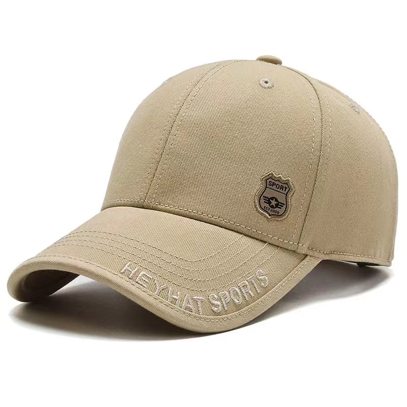 Custom Male Embroidery Logo Piping on Brim Sport Baseball Cap Street Style Image Common Fabric Feature