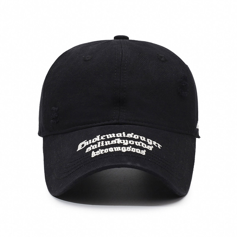 Fashionable Breathable Sun-protective 100% Cotton Baseball Cap Summer Vintage Embroidered Adjustable