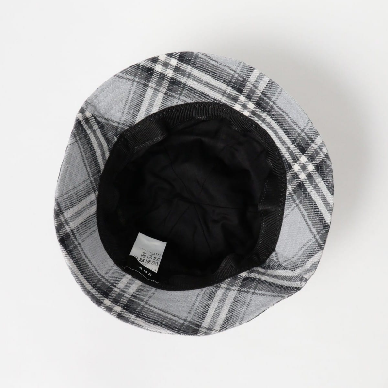 2026 Spring Festival High-Quality Cotton Bell-Shaped Checkered Casual Minimalist Bucket Hat