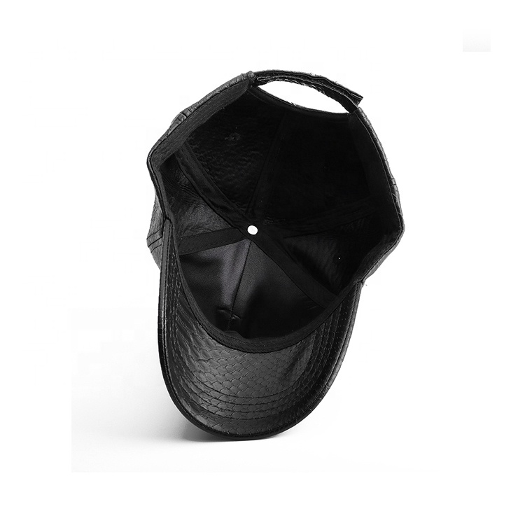 Custom Satin Checked Pattern Sport Baseball Cap Oxford Fabric Fashion Leather with Metal Plate