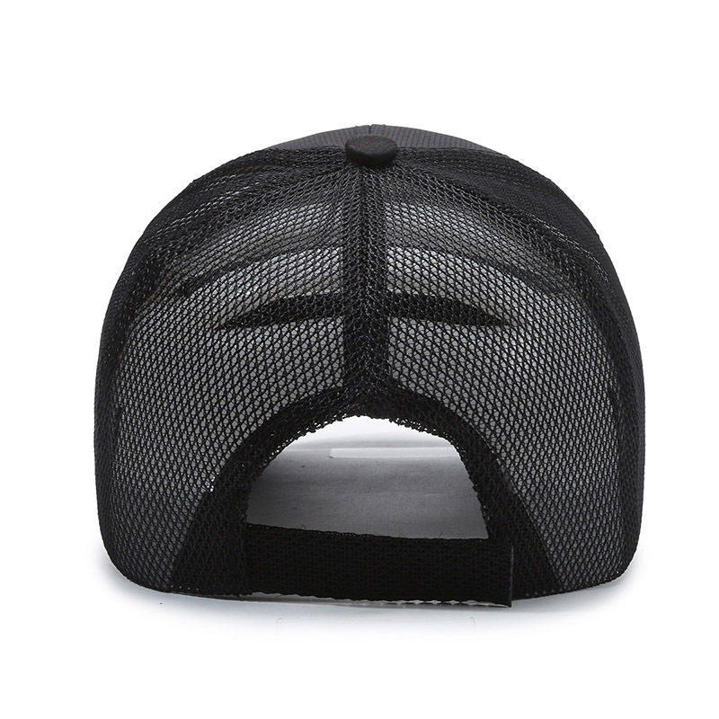 Men's 6-Panel Checkered Trucker Mesh Caps Spring/Summer Outdoor Breathable Mesh Fabric Sun Protection Casual Sports Fishing Use