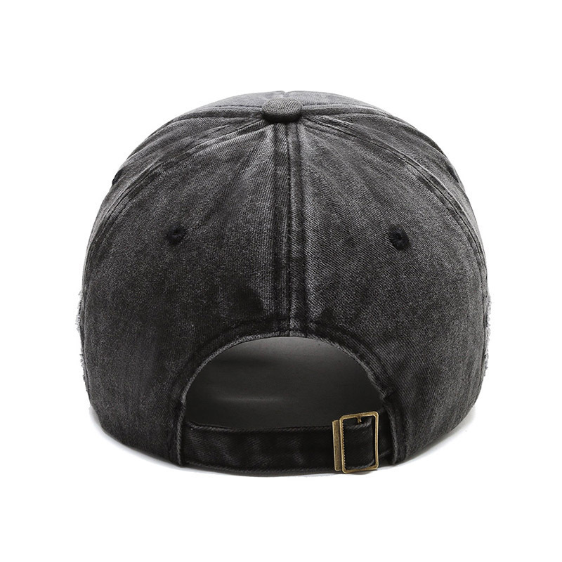 Autumn and Winter Embroidered Water-washed Baseball Cap Suitable for Both Men and Women for Cold protection and Wind Resistance