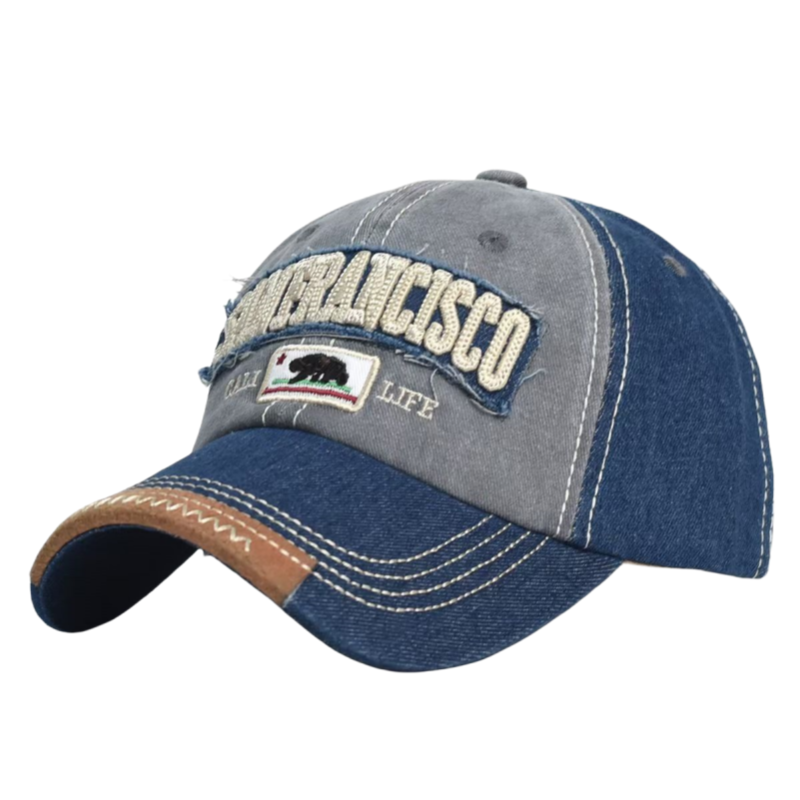 High Quality Vintage Curved Baseball Cap Custom Embroidered Logo Stylish Cotton Cap with Fashionable Image One Size Fits All