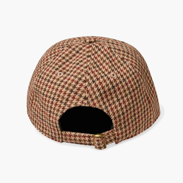 Breathable Wool Baseball Hat - Customizable Plaid 6-Panel for Men/Women
