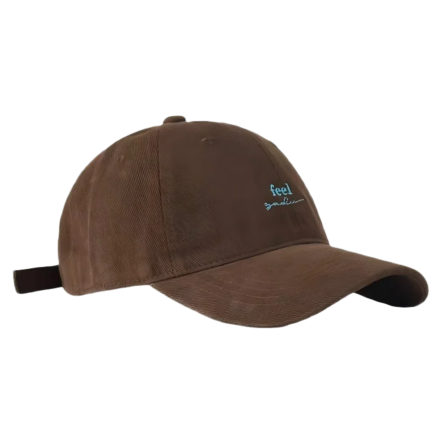 6-Panel Cotton Twill Fabric Flat Embroidery Baseball Cap Unisex Adjustable Metal Buckle Fashionable Outdoor Casual Use Dad Hat