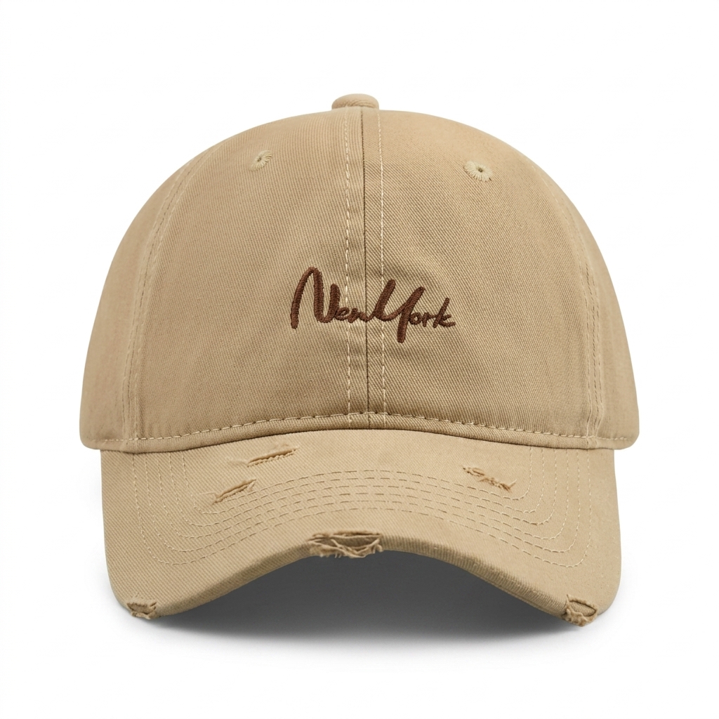 Baseball Cap with Wide Brim to Shade the Cheekbones, Deep Crown and Large Head Circumference