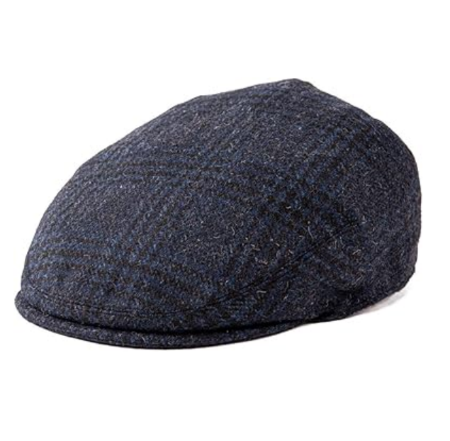 New Unisex Classic Herringbone Tweed Wool Blend Warm and Cold-Resistant High-Quality Material Ivy Hat for Outdoor Travel