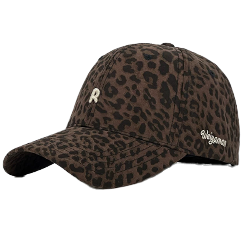 Retro Leopard Print Baseball Cap for Women, Women's Beanie Hat