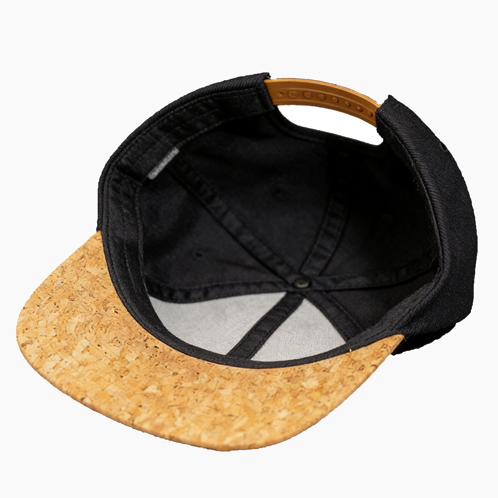 Wholesale Factory Custom Snapback Closure 6 Panel Embroidery Wooden Cork Fabric Flat Brim Hats With Custom logo Caps