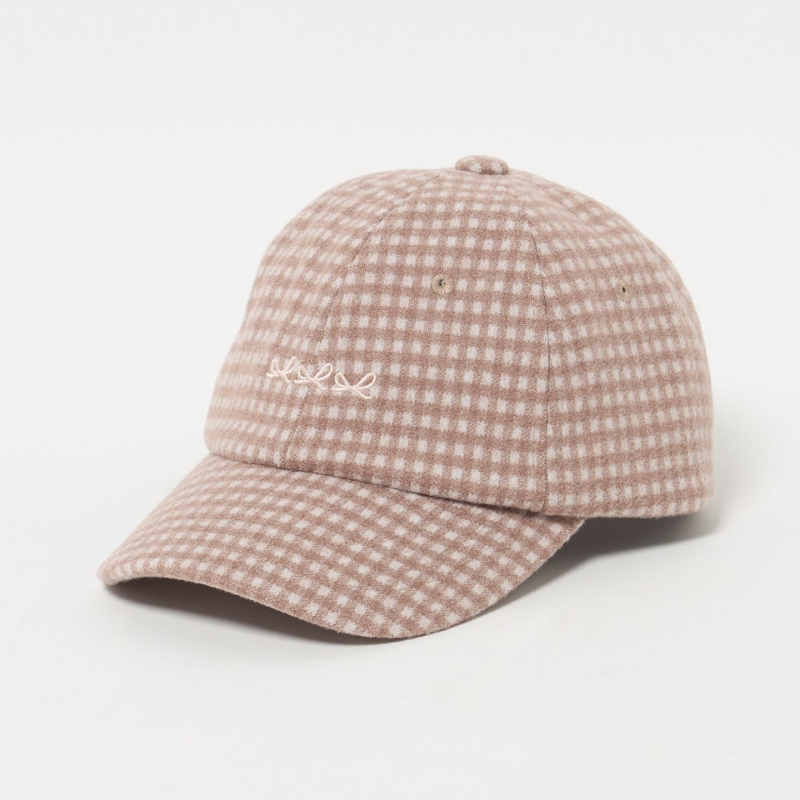 2025 New Arrival High-Quality Casual Simple Design Everyday Fit Comfortable Warm Plaid 6-Panel Wool Embroidered Baseball Cap