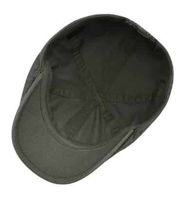 Wholesale Custom Logo Men's Flat Cap, Breathable Cotton Ivy Newsboy Cap, Vintage Gatsby Beret Hat for Daily Wear