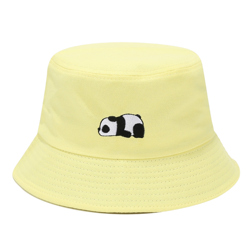 High Quality Custom Designer Embroidery Logo Wide Brim Cotton Bucket Hats