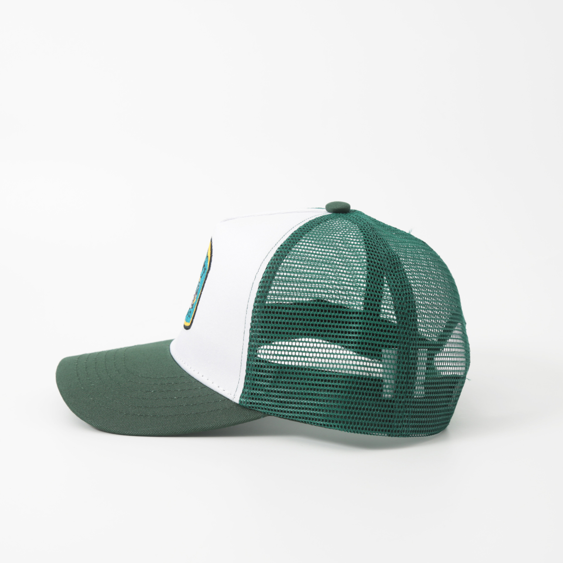 New Cotton Five-layer Mesh Cap with Embroidered Custom logo for Truck Drivers - Casual and Sporty Style