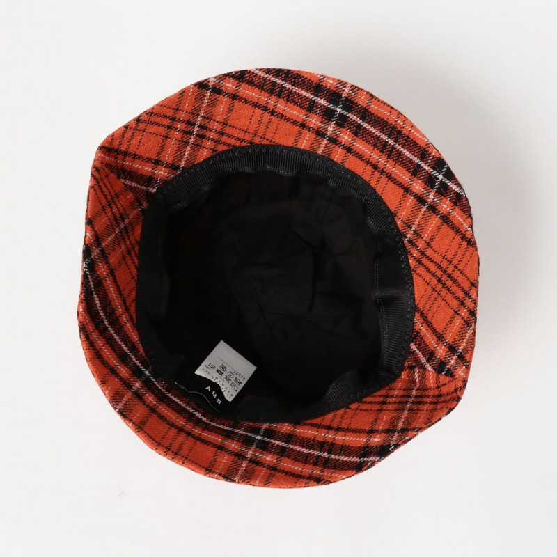 2026 Spring Festival High-Quality Cotton Bell-Shaped Checkered Casual Minimalist Bucket Hat