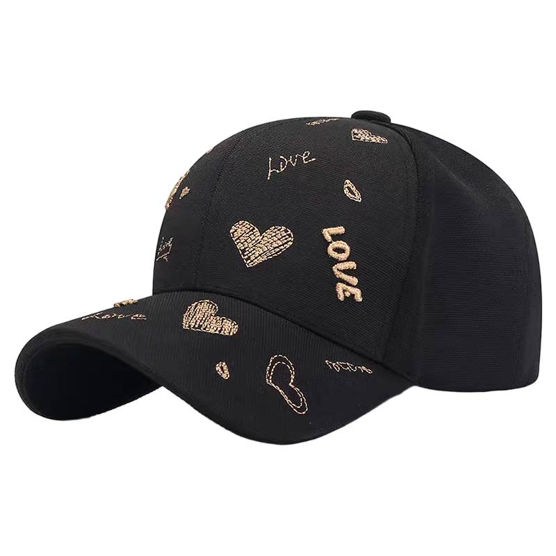 3D Embroidery Twill Baseball Cap Soft Adjustable Casual Street Style Sporty Sun Hat Unisex Fashionable