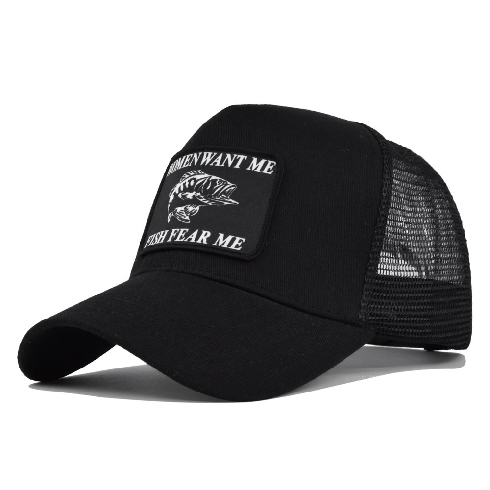 Embroidered Baseball Cap with Mesh Design for Summer Ventilation Truck Driver's Hat