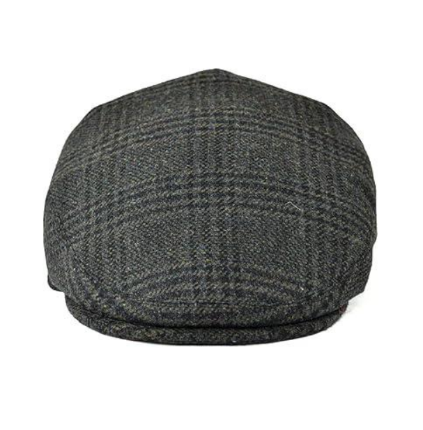 New Unisex Classic Herringbone Tweed Wool Blend Warm and Cold-Resistant High-Quality Material Ivy Hat for Outdoor Travel