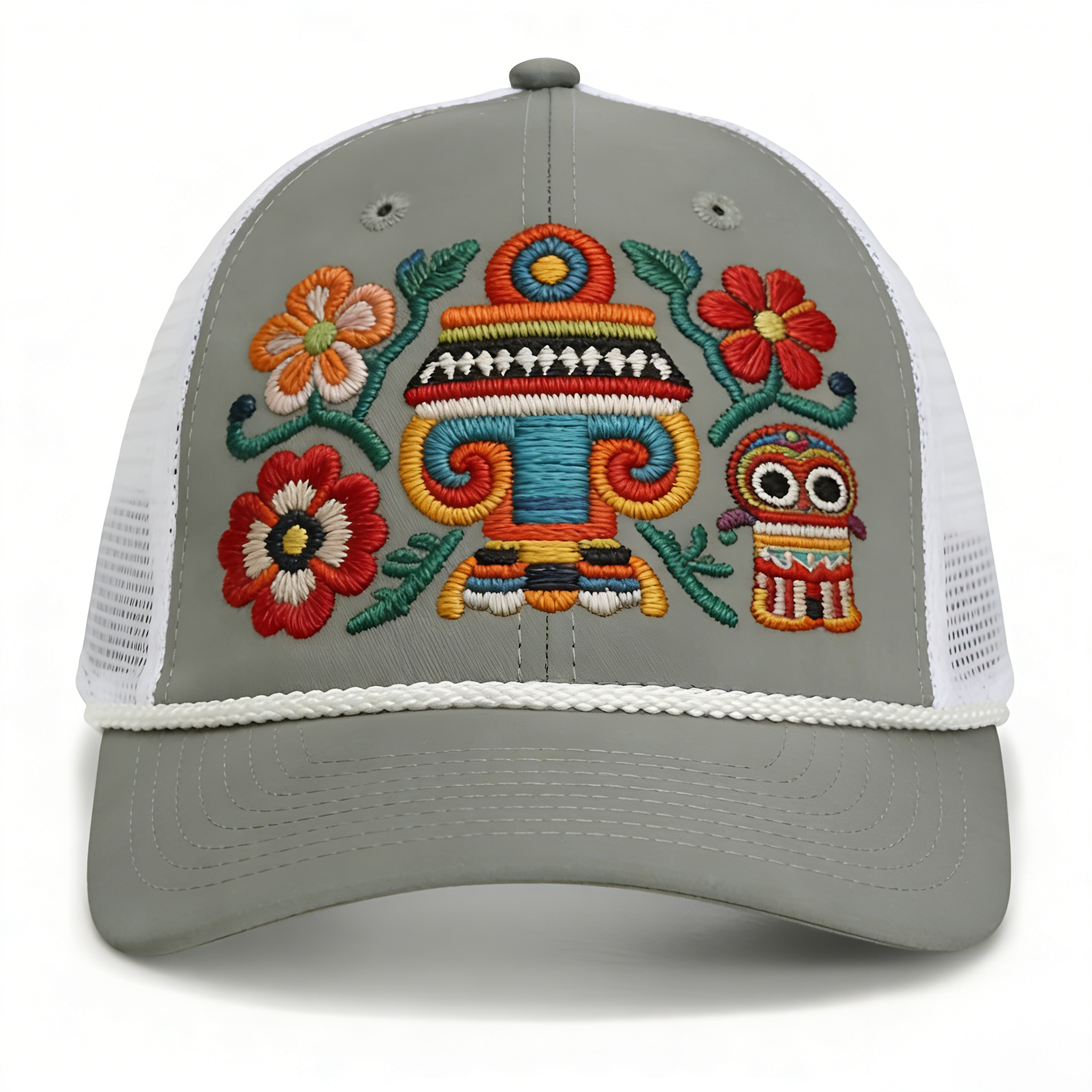 Customized Caps With Embroidery Fashionable  Unisex  Polyester Trucker Cap Baseball Mesh Cap Snapback Outdoor