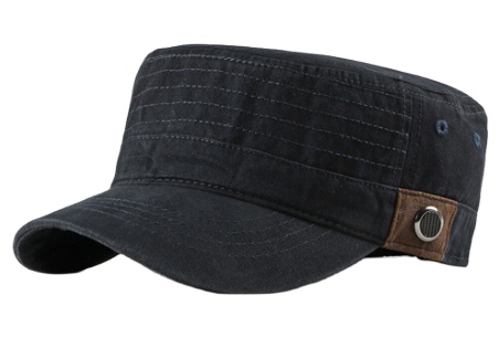 Outdoor Custom Logo Image Style Green Hat 100% Cotton Male Adjustable Flat Top Cap for Travel Sports Party Casual Daily
