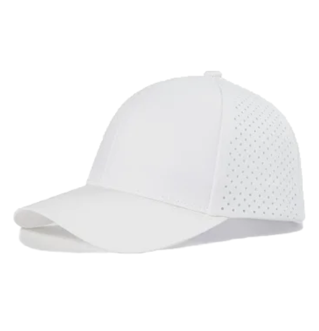 2026 New Laser-Cut Mesh Breathable Custom Embroidery 6-Panel Adjustable Custom Polyester Baseball Cap