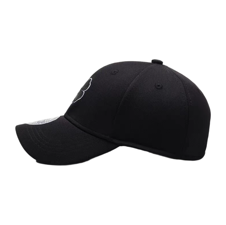 Flat Embroidered Sporty Twill Baseball Cap Unisex Structured Fit Casual Street Style Sun Hat