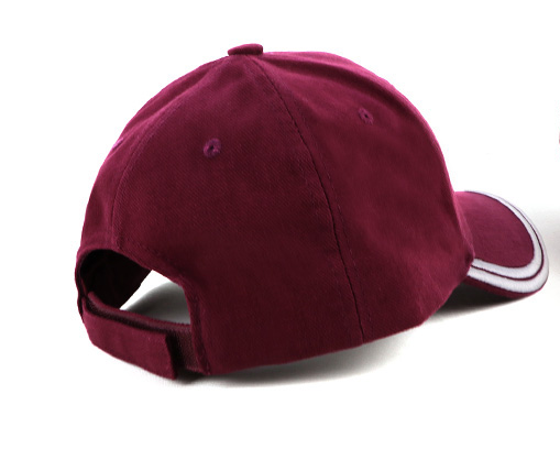 Baseball Cap with White Strap Embroidery Top Selling for Unisex Adjustable Cotton Hat Custom Logo for Outdoor Travel Daily Wear