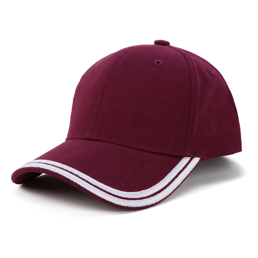 Baseball Cap with White Strap Embroidery Top Selling for Unisex Adjustable Cotton Hat Custom Logo for Outdoor Travel Daily Wear