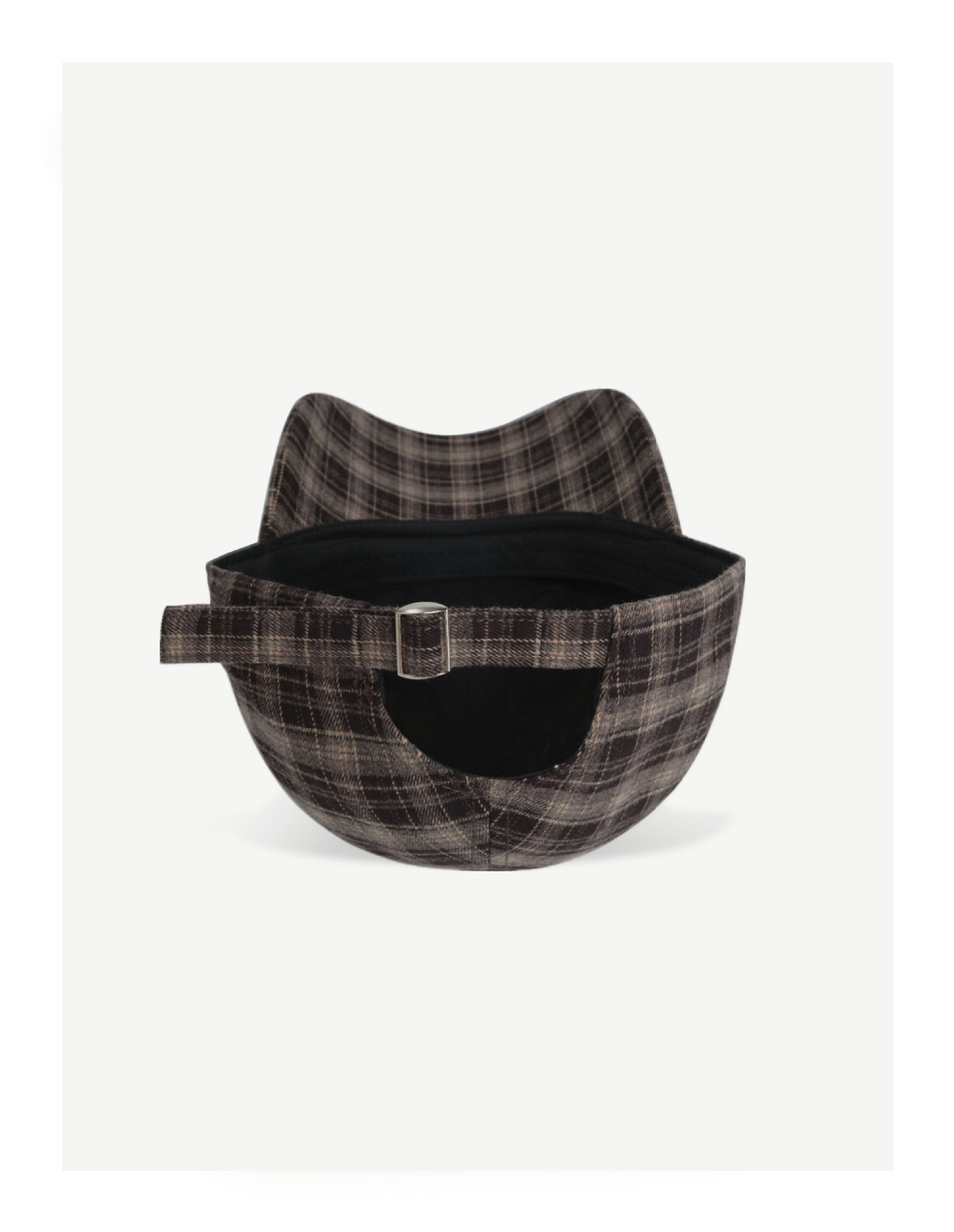 High-quality Fall and Winter Hat Korean-style Fashionable Checkered Embroidered Baseball Cap Casual Baseball Cap