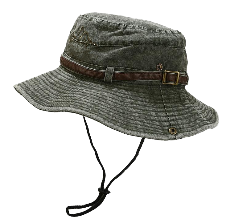 Outdoor Jungle Boonie Custom Logo Bucket Hat With Chin String Hunting Fisherman Hat