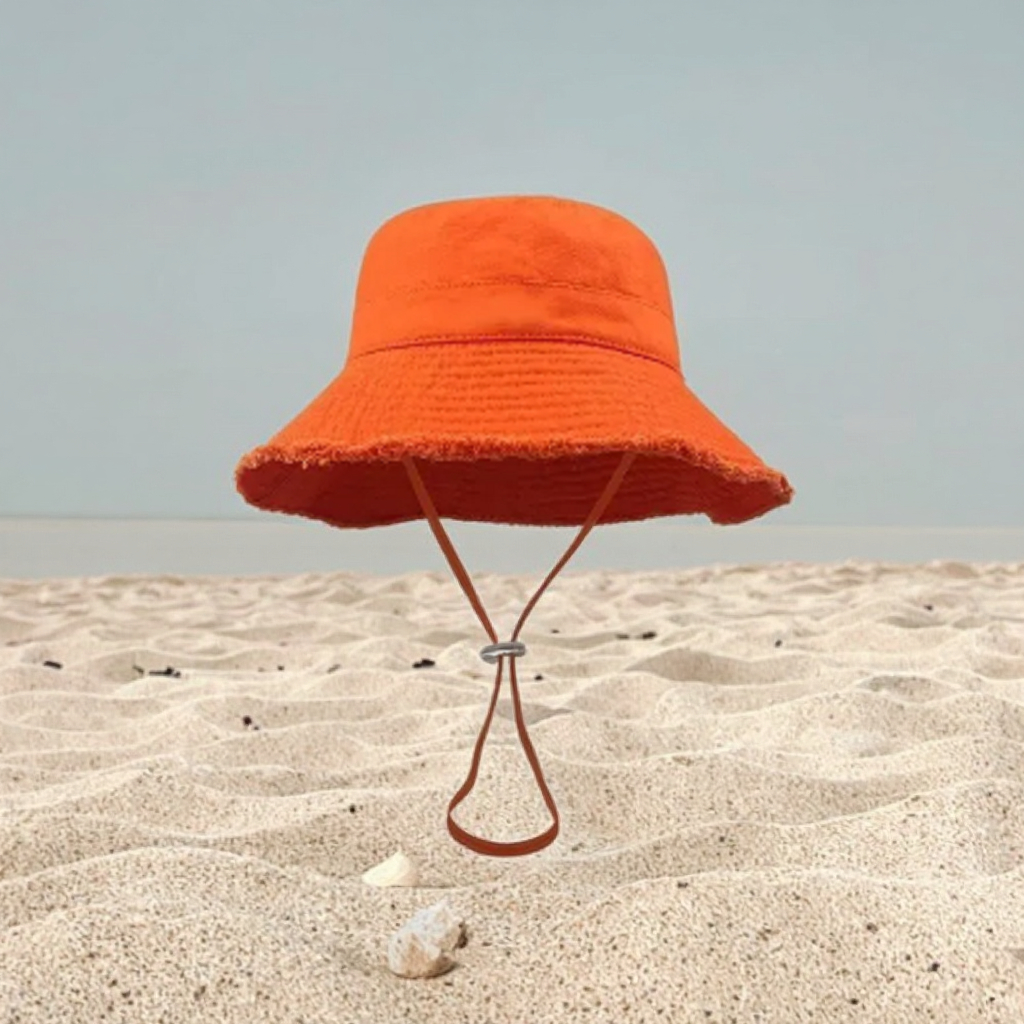 Custom Embroidery Bucket Hats Wide Brim Outdoor Sunshade Fisherman Cap for Casual & Travel Wholesale Fishing Hiking Gear String