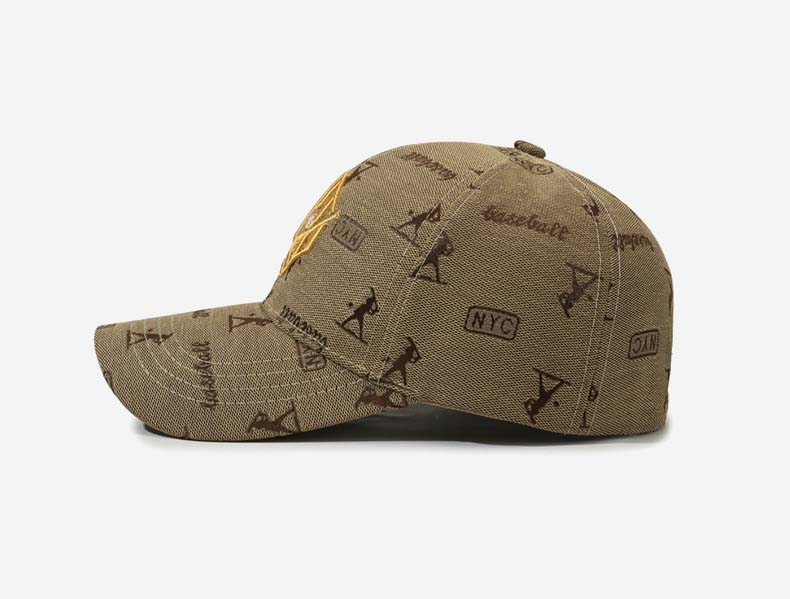Baseball Cap for Men, 2026 Fashionable Printed Sporty Outdoor Casual Beanie Hat