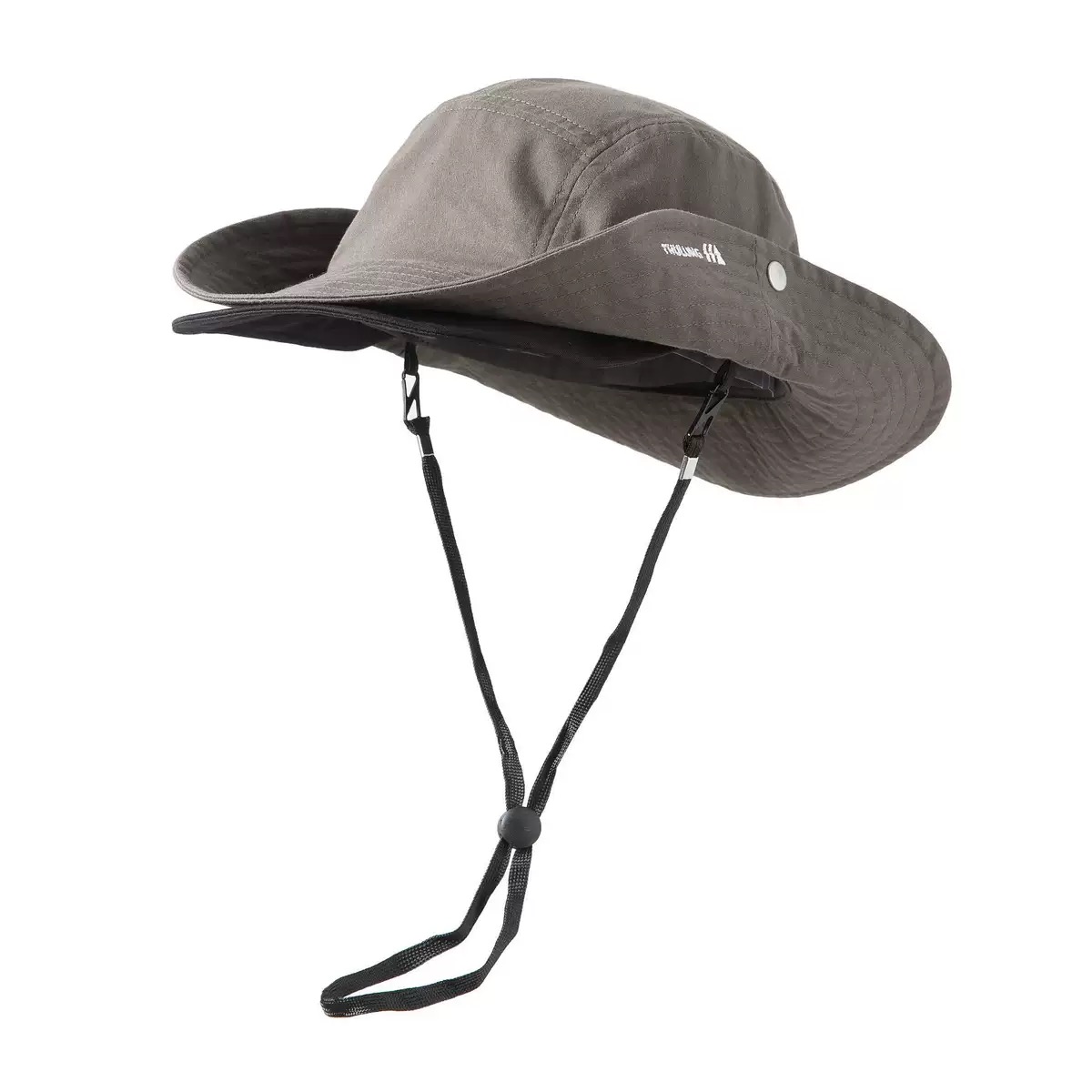 Custom Logo Outdoor Sun Hat UPF 50+ Anti-UV Wide Brim Bucket Hat with Chin Strap for Hiking Fishing Camping