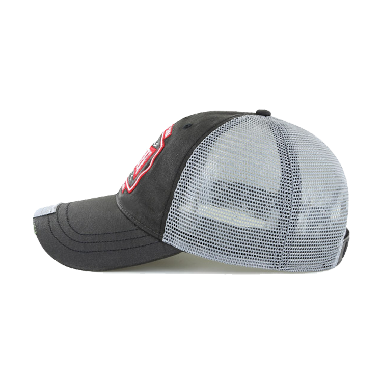 Custom Curved Brim Mesh Baseball Cap richardson Embroidery logo Velvet  Trucker Hats