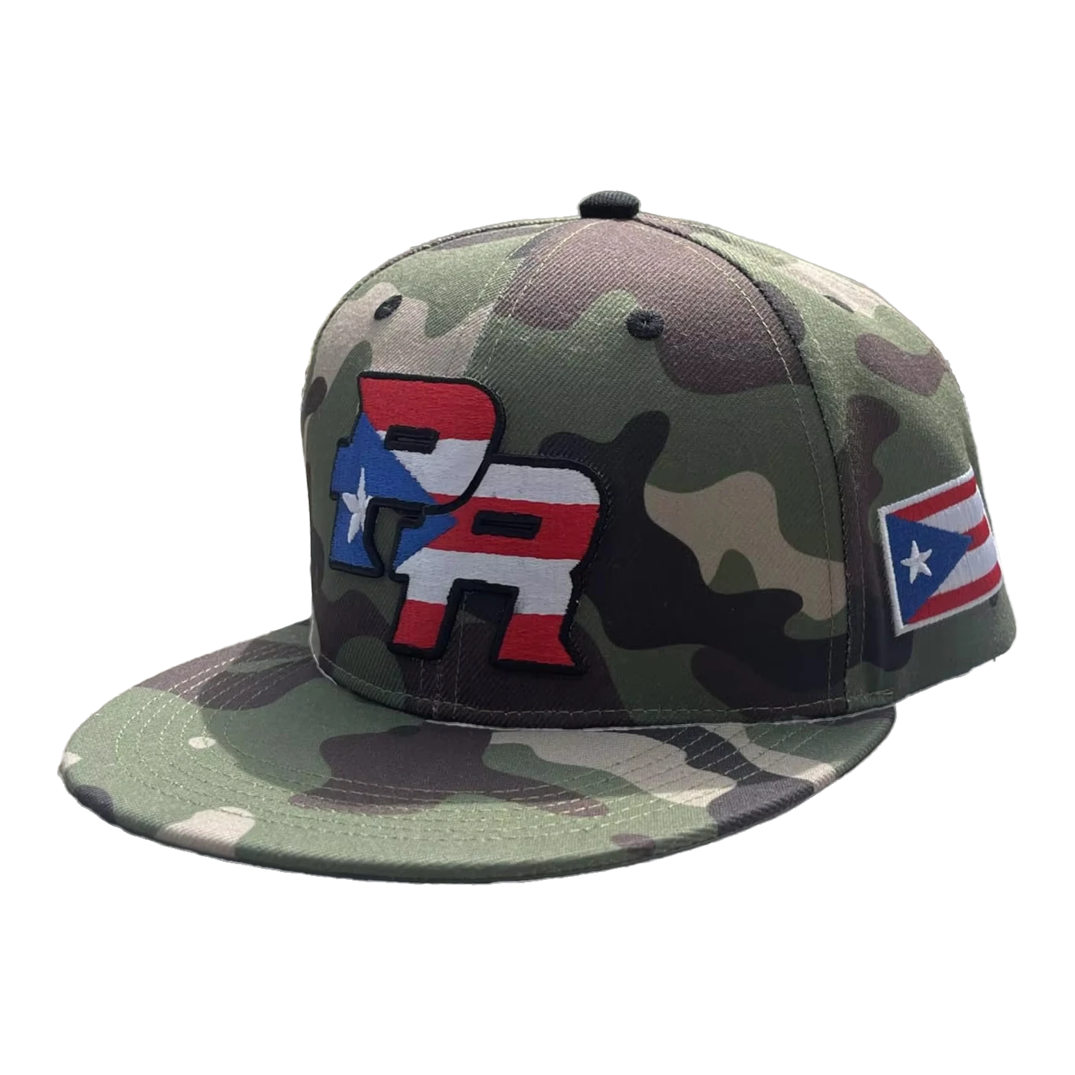 Custom Logo Embroidery 6-Panel Sports Baseball Cap Hip Hop Outdoor Cycling Fashion Fitted Hats with Character Pattern for Travel