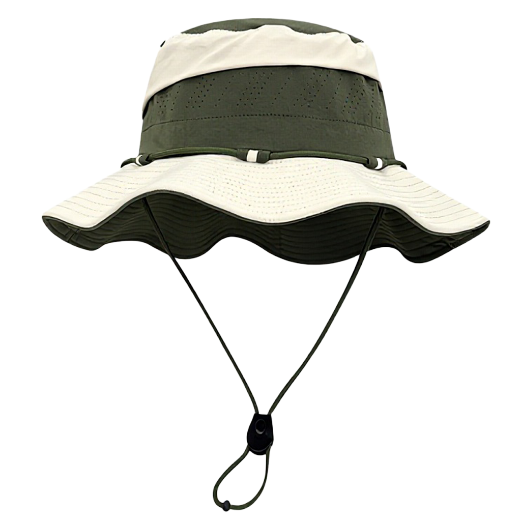 Japanese-style Solid Color Children's Summer Lightweight Outdoor Sun Protection Wide Brim Fishing Hat for Hiking Image