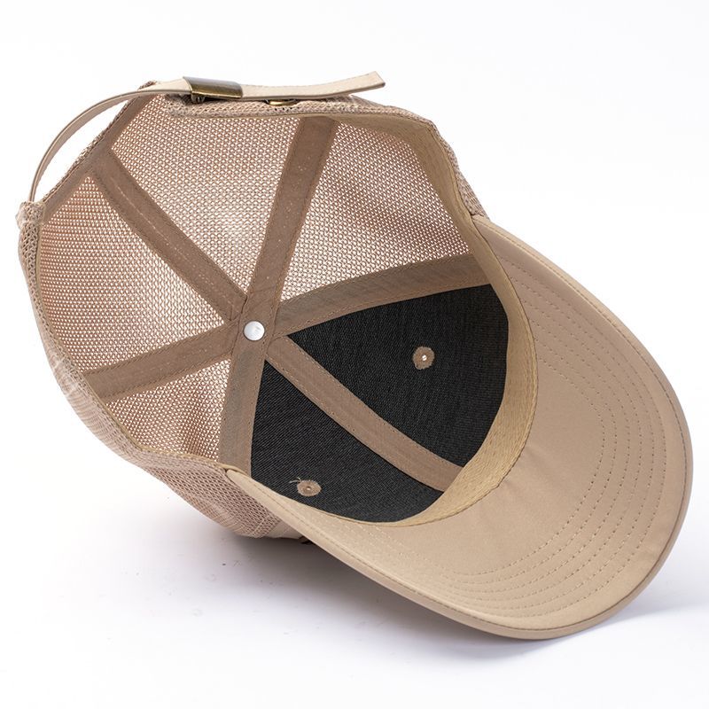 Summer Men's New Large Head Hard Top Baseball Cap Deepened Trendy Fashion Face-Enhancing Outdoor Sun Protection Duckbill Cap