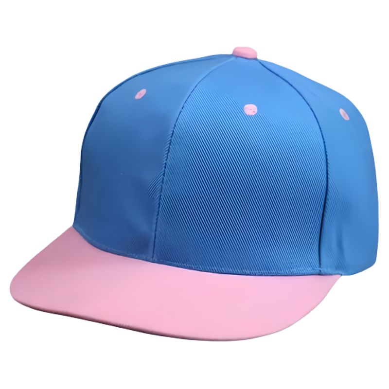 Customizable Two-Tone 6-Panel Snapback Cap 100% Cotton Unisex Sports Casual Design Adjustable Size for Outdoor Sports Activities
