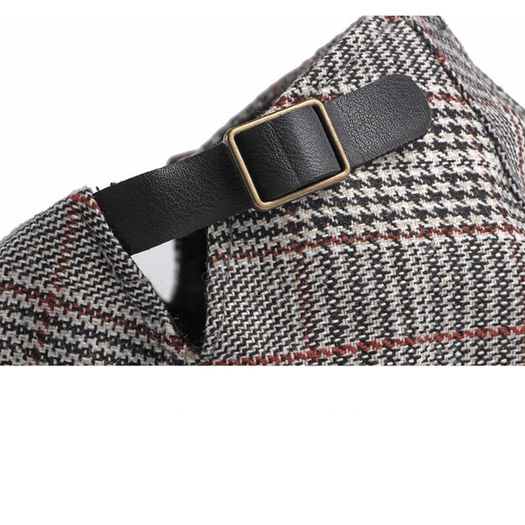 Wholesale Mens Women Striped Newsboy Flat Cap Adjustable Beret Korean British Retro Irish Cabbie Ivy Driving Casual Hat