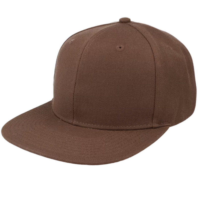Custom Logo 6-Panel Wool/Polyester Adjustable Fashion Casual Machine Embroidery Structured Snapback Cap