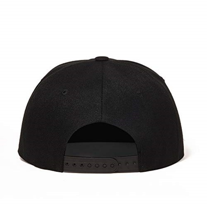 Unisex Hip Hop Style Black Snapback Cap Intricate Skull Custom Design on Flat Brim for Skateboarding Outdoor Casual Outings