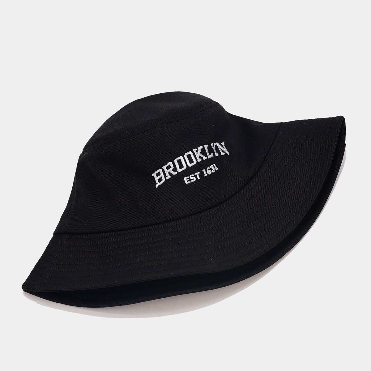 Spring/Summer New Style Simple Letter Embroidery Fisherman Cap Fashionable Foldable Bucket Hat for Both Men and Women